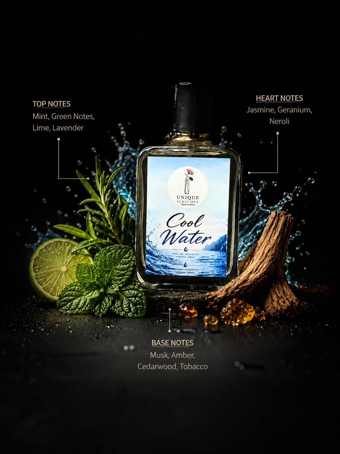 Unique Perfumes fragrance artwork